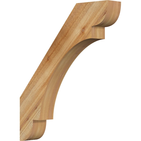Ekena Millwork 4"W x 24"D x 28"H Olympic Rough Sawn Knee Brace, Western Red Cedar BRC04X24X28OLY00RWR - main